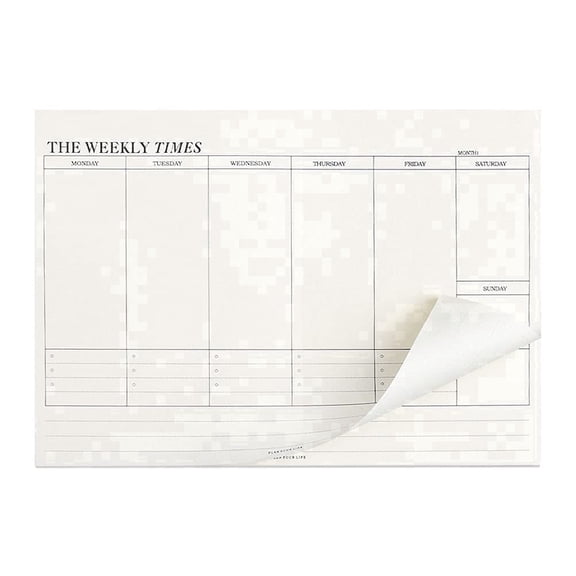 65 Sheets Weekly Pad, 6.9x9.6'' Weekly Planner Notepad