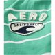 thumbnail image 2 of Camiseta adornada Aeropostale California cuello en V a rayas verde mediana, 2 of 2