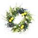 thumbnail image 5 of Corona de verano coronas de arándano de limón artificial para puerta de entrada fácil de colgar decoración del hogar guirnalda para boda de pared de, 5 of 9