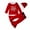 Red, variant on Odeerbi Baby Girls Clothes Toddler Outfit Autumn Winter Christmas Pattern 2025 Long Sleeve Flare Pants Hat Three Piece Set White