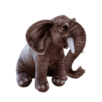 Realistic Gray Elephant Stuffed Animal Pillow Soft Stuffed Animal Elephant Plush Toy Birthday Gift