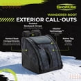 thumbnail image 3 of Sportube Wanderer Boot Bag, 50L Ski & Snowboard Gear Backpack, Graphite Topo, 3 of 10