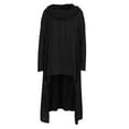 thumbnail image 4 of Hauaitttt Solid Irregular Long Size Tops Sleeve Women Sweatshirt Hood Plus Blouse Sweater Women's Blouse Loose Fit Womens Summer Shirts Loose Fit Turtleneck Women Petite Ladies Shirt Long Sleeve, 4 of 5