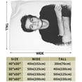 thumbnail image 3 of Dylan O''Brien Blanket Anti-pilling Throw Blanket Plush Blanket Lightweight & Ultra-soft, Warm & Comfy Flannel Fleece Blanket for Couch, Bed, Sofa, 60x80, 3 of 6