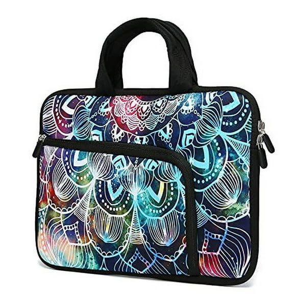 14 15 15.4 15.6 Inch Laptop Handle Bag Computer Protective Case Sleeve Neoprene Cover Compatible with MacBook Pro 15" 15.6" Dell Lenovo HP Asus Acer Sony Toshiba Chromebook Notebook (Mandala Arts)