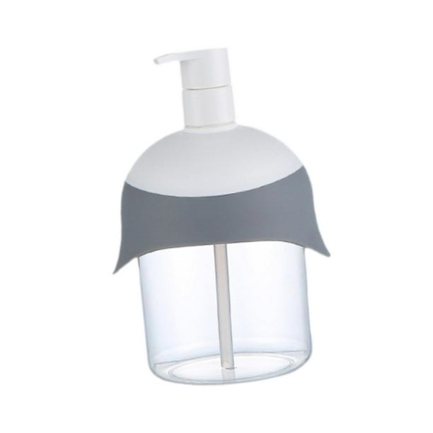 Dispensador de jabón elegante, práctico y multifuncional para baño. gris