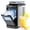 Black(with Water Tank), variant on Ice Maker Countertop, 26Lbs/24H Ice Maker with 2 Sizes Bullet Ice, Interior Light, Self-Cleaning, Fast 8 Cubes in 6 Mins, Compact Ice Maker for Kitchen, RV, Personal Use, Stainless Steel