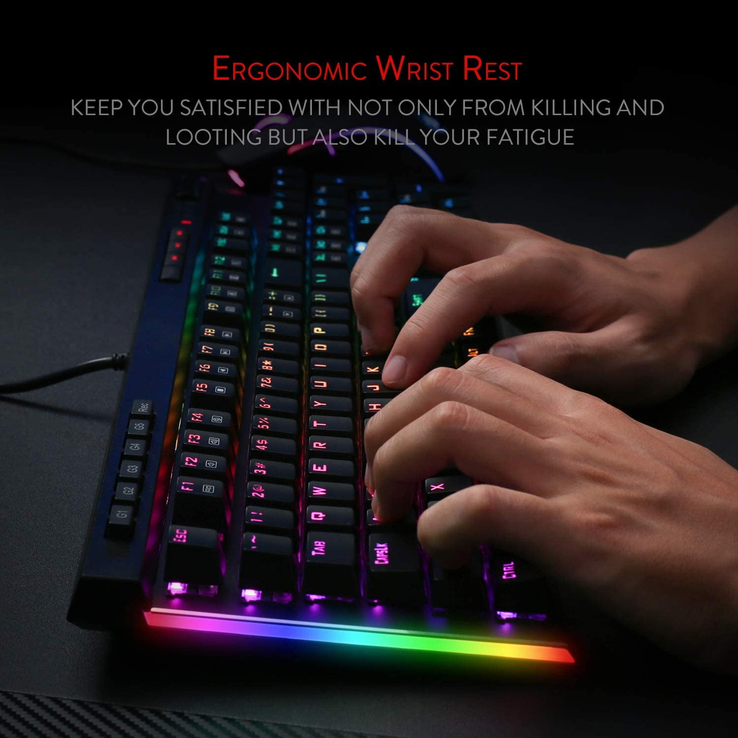 Buy Redragon K580 VATA RGB LED Backlit Mechanical Gaming Keyboard with