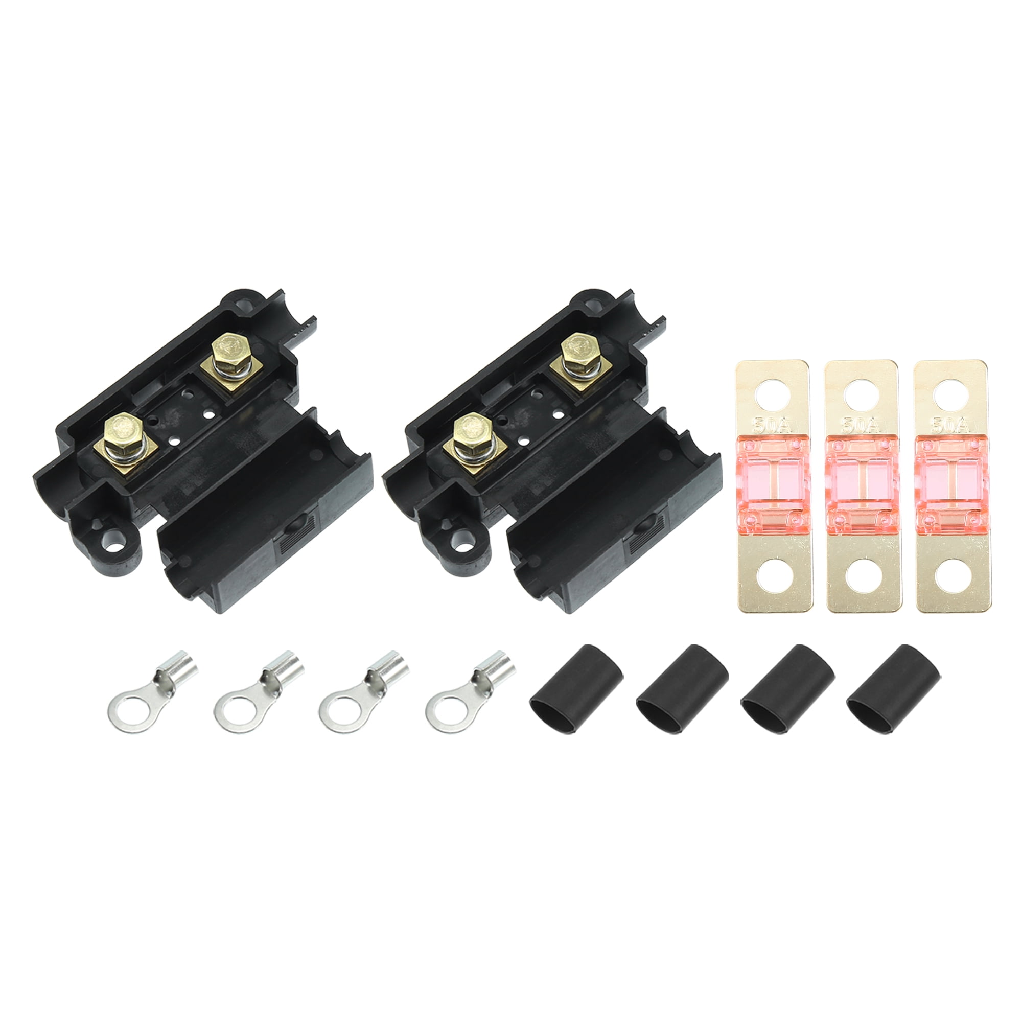 ANS Lot De 4 Porte-Fusibles MIDI Avec Fusibles 40A 50A - Protection Électrique Voiture Camion