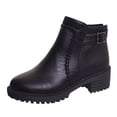 thumbnail image 1 of Student High-Heeled Single Boots Womens Shoes Thick Platform Boots Ankle Boots, 1 of 9