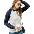 thumbnail image 2 of Doublju Women's Long Sleeve Lightweight Pullover Raglan Hoodie Sweatshirts, 2 of 4