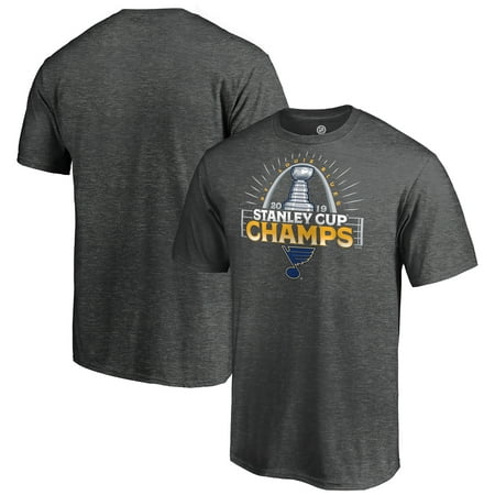 St. Louis Blues Fanatics Branded 2019 Stanley Cup Champions Big & Tall Parade Celebration T-Shirt - Heather