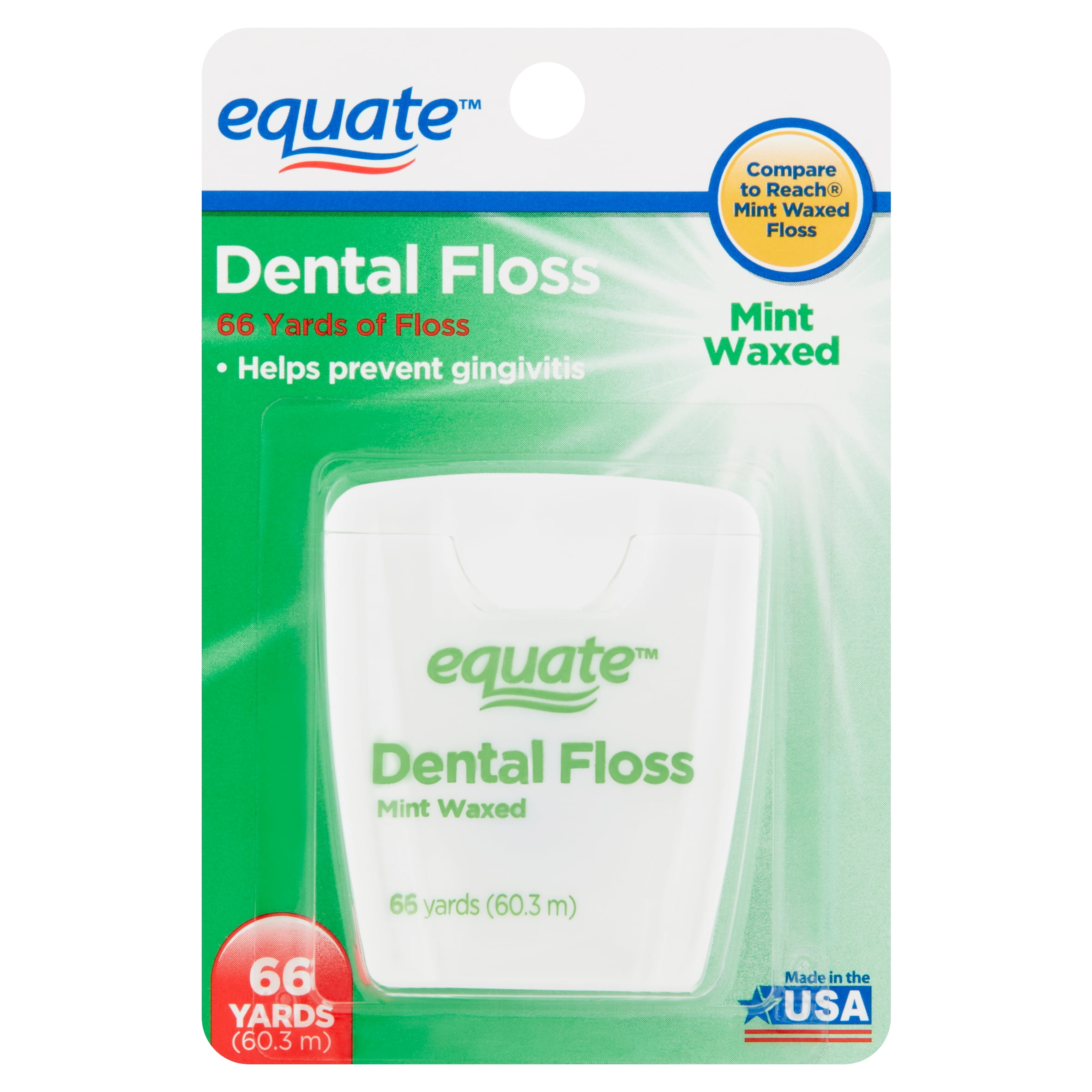 Equate Mint Waxed Dental Floss