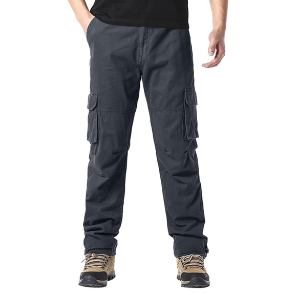 Vedolay Mens Cargo Pants Drawstring Straight Leg Pants Casual Loose Lounge Trousers Grey,3XL