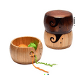 thumbnail image 5 of Wooden Yarn Bowl,Yarn Bowls with Lid for Knitting Crochet Yarn Ball Holder Handmade Yarn Storage Bowl,Dark Wood, 5 of 6