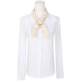 thumbnail image 2 of Women's Rose Vintage Scarf, Retro Square Cotton 50s Neckerchief Scarves for Spring Costume, Travel One Size Khaki, 2 of 6
