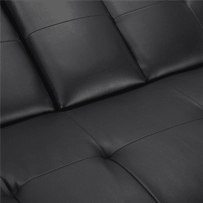 Luxurygoods Modern Faux Leather Reclining Futon With Cupholders And Pillows Black In Vietnam 192183497 Luxurygoods Modern Faux Leather, Faux Leather Bycast Adjustable Futon Sofa