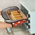 thumbnail image 6 of Pofeuu Orange And White Polka Dot1 Print Silicone Pot Mat Mitten With Hanging Loop Heat Resistant Oven Mitts Non-Slip Bbq Baking Smoking Potholders, 6 of 7