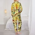 thumbnail image 5 of Kll African Print Women'S Long Sleeve Pajamas With Pants Sleepwear Loungewear 2 Set-Small, 5 of 9