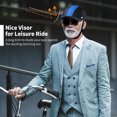 thumbnail image 4 of Baseball Cap Sunshade Bicycle Helmet, Bicycle Helmet, Riding Outdoor Helmet-Blue, 4 of 5