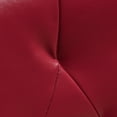 thumbnail image 4 of Falo Bonded Leather Red Dining Chair (Set of 2), 4 of 6