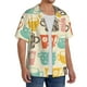 thumbnail image 2 of Fotbe Vintage Cup Camisa Estampada de Manga Corta para Hombre, Casual de Verano, Estilo Playero, Sin Arrugas-Large, 2 of 5
