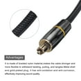 thumbnail image 4 of Fiber Optic Audio Cable Braided Digital Audio Optic Cable Nylon Metal Shell Gold-Plated 3.3Ft for TV Black, 4 of 6
