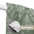 thumbnail image 4 of Dark Green Botanical Swag Curtains for Kitchen/Bedroom/Living Room, Pastoral Elegant Spring Floral Scalloped Curtains 63 Inch Long, Window Swag Topper Curtains Valances 2 Panels Set 36"x63", 4 of 8