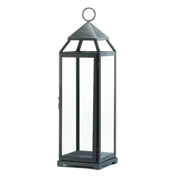 Hanging Lanterns, Silver Extra Tall Metal Decorative Floor Patio