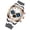 Gold & White, variant on Curren 8355 Luxury Classic Business Quartz Men's Watch, 3ATM Waterproof, Luminous Chronograph with Metal Alloy Band - Silver & Blue (9.44 inches / 24 cm)