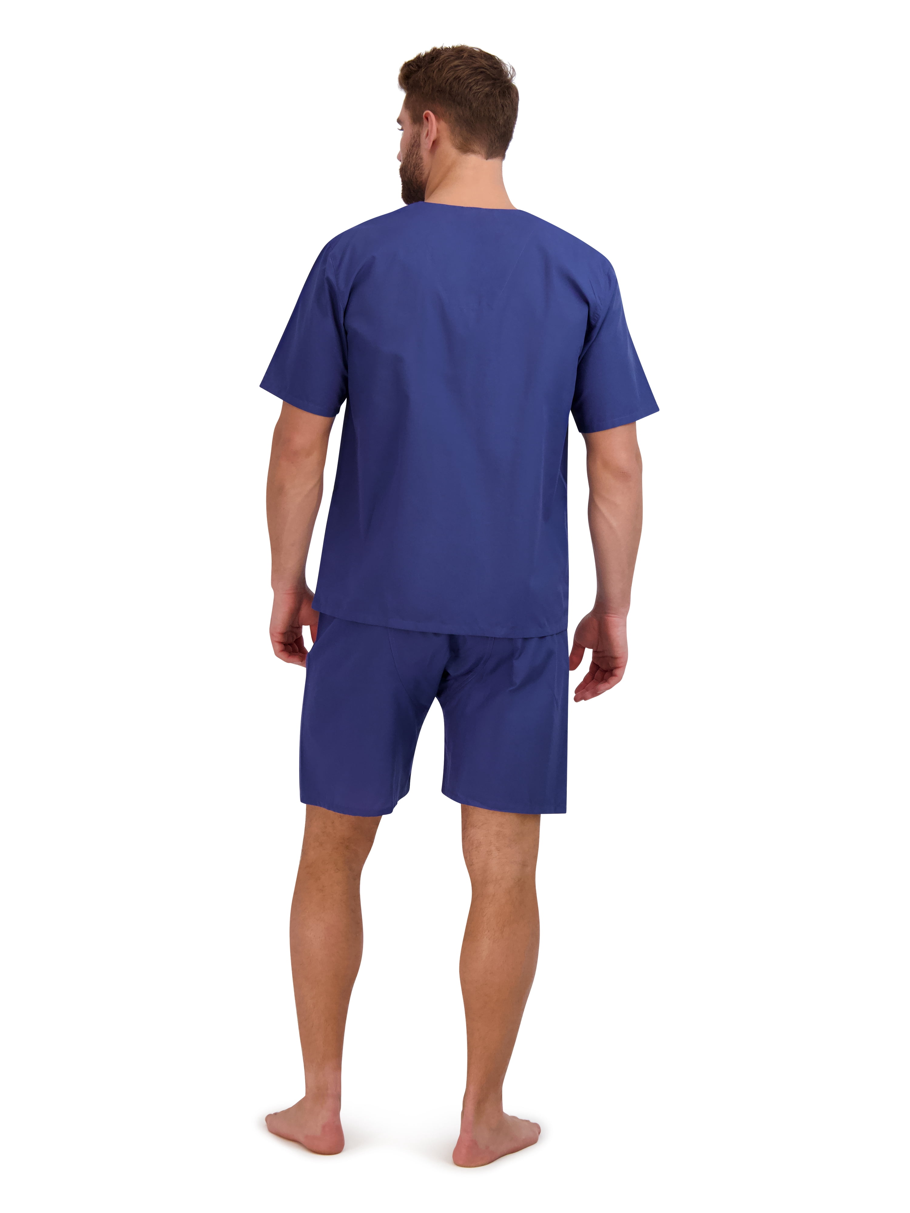 Hanes Men's and Big Men's Short Sleeve Top and Shorts Woven Pajama Set, Sizes S-5XL