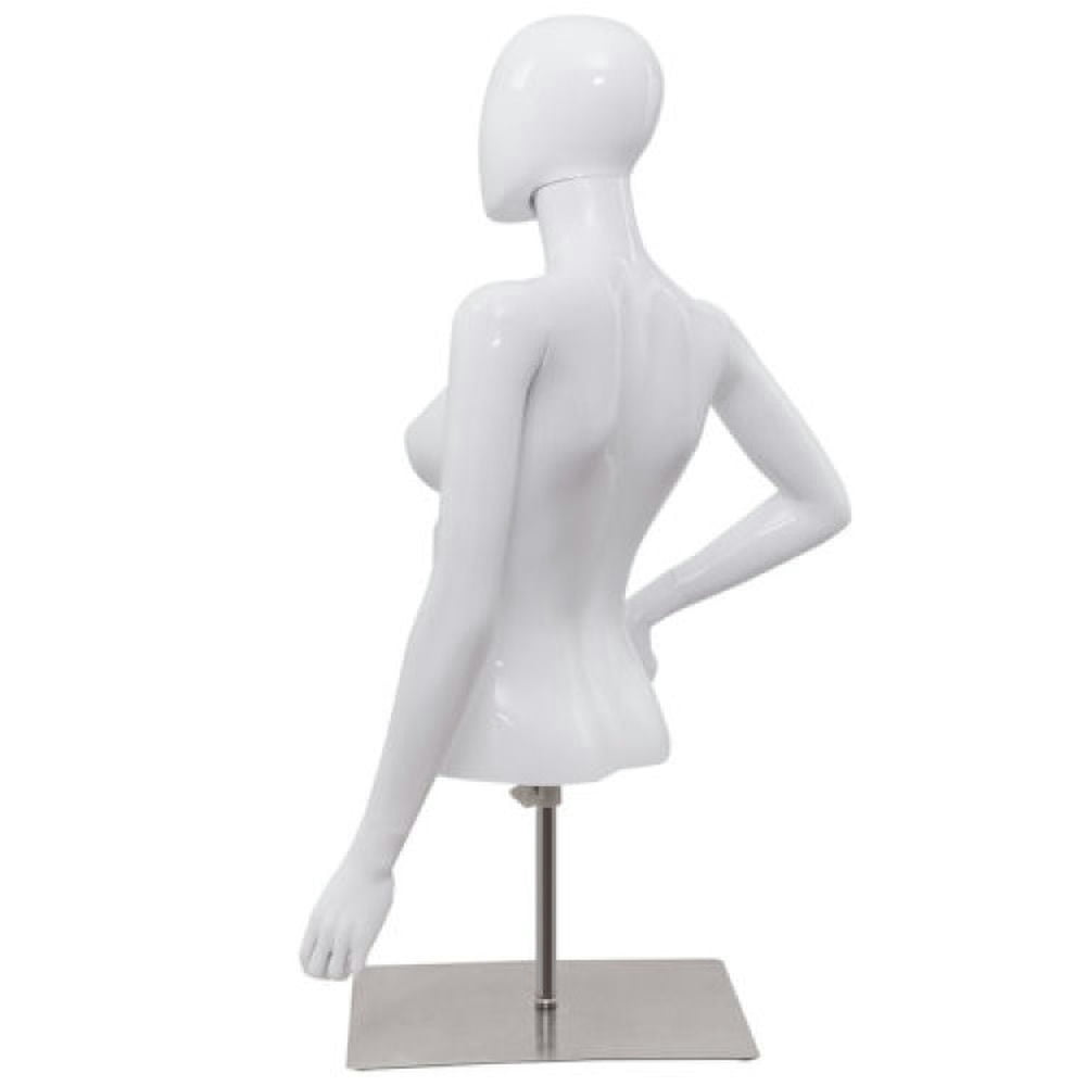 GVN Female Mannequin Torso Adjustable Height with Metal Stand