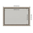 thumbnail image 4 of Amanti Art Grey Cork Board Framed Lyla Ornate Silver Bulletin Board 40 in. x 28 in., 4 of 8