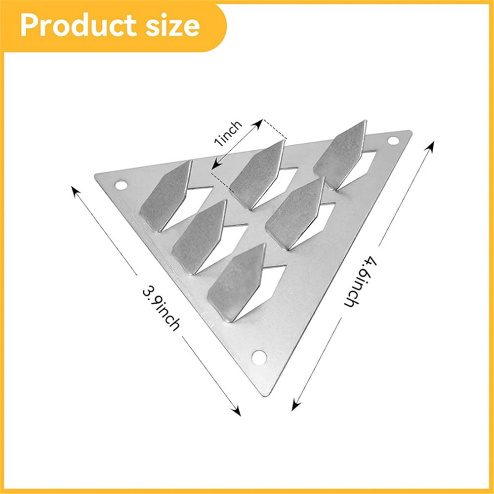 12 Pcs Surface Mount Impaler for Wall Mounting Acoustic Panels, for Gypsum Board Plywood Masonry（4.6" X 3.9"）