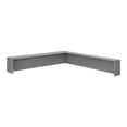 thumbnail image 1 of BBF Studio C - Receptionist desk raised panel - 90�� corner - platinum gray, 1 of 3
