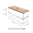 thumbnail image 3 of CAJA ACRILICO TRANSPARENTE C/TAPA BAMBO, 3 of 3