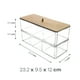 thumbnail image 3 of CAJA ACRILICO TRANSPARENTE C/TAPA BAMBO, 3 of 3