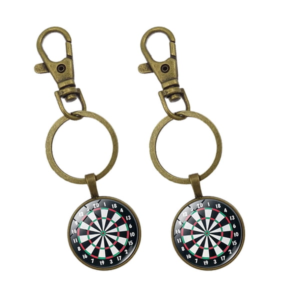 Amosfun 2-Pack Colorful Alloy Keychains with Design, Everyday Key Holders for Stylish Key Organization