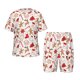 thumbnail image 1 of Balery Gingerbread Holiday Sweets Conjunto de Pijama Infantil de Manga Corta con Estampado – Ropa de Dormir de Algodón Suave-X-Large, 1 of 6