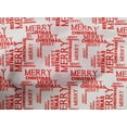 thumbnail image 4 of oneOone Cotton Cambric White Fabric Merry Christmas Dress Material Fabric Print Fabric By The Yard 56 Inch Wide-VKA, 4 of 4