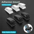 thumbnail image 3 of 5/10/20 Pcs Self Adhesive Cable Management Clips Cable Organizers Wire Clips Cord Holder for TV PC  under Desk Home Off, 3 of 9