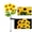 Yellow, variant on Tuscom Solar Flower Garden Lights Outdoor, 29" Solar Powered Stake Lights, Waterproof LED Floral Solar Landscape Lights for Yard Patio Walkway Lawn Decor, Orange