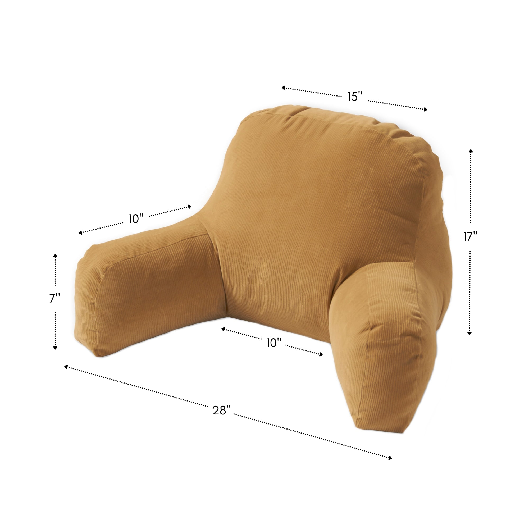 Buff Corduroy Microfiber Omaha Bed Rest Pillow