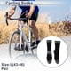 thumbnail image 2 of Calcetines de ciclismo únicos, impermeables y transpirables, anti-fricción, para exteriores, en gris y negro, tamaño L (43-46), neutros y universales, 1 par, patrón a rayas., 2 of 7