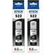 thumbnail image 1 of Botella de tinta Epson 522 EcoTank de ultra alta capacidad negra (T522120-S) x2, 1 of 7