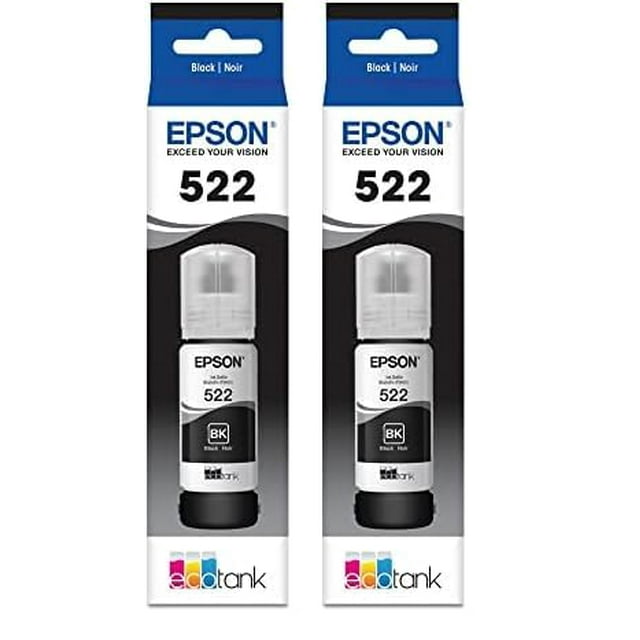 Botella de tinta Epson 522 EcoTank de ultra alta capacidad negra (T522120-S) x2