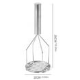 thumbnail image 2 of Stainless Steel Potato Masher,Comfortable Grip Handle Round Press for Potatoes Carrots and More Multipurpose Kitchen Tool for Cooking, Multi Size Masher, Kitchen Press Tool,A4,1PC, 2 of 8