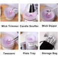 thumbnail image 2 of Candle Extinguisher Set Candle Snuffer Wick Trimmer Cutter Candle Tools Scented Dipper Silver, 2 of 7