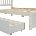thumbnail image 4 of Miniyam Wood Twin Bed with Storage Drawers for Kids and Teens, White, 4 of 7