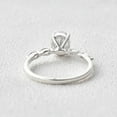 thumbnail image 4 of solitaire jewels 1.3CT Dainty Oval Moissanite Solitaire Engagement Ring For Women, 10K White Gold, 4 of 5